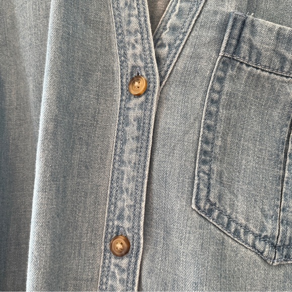 Abercrombie & Fitch Light Blue Denim Mini Dress - Picture 4 of 9